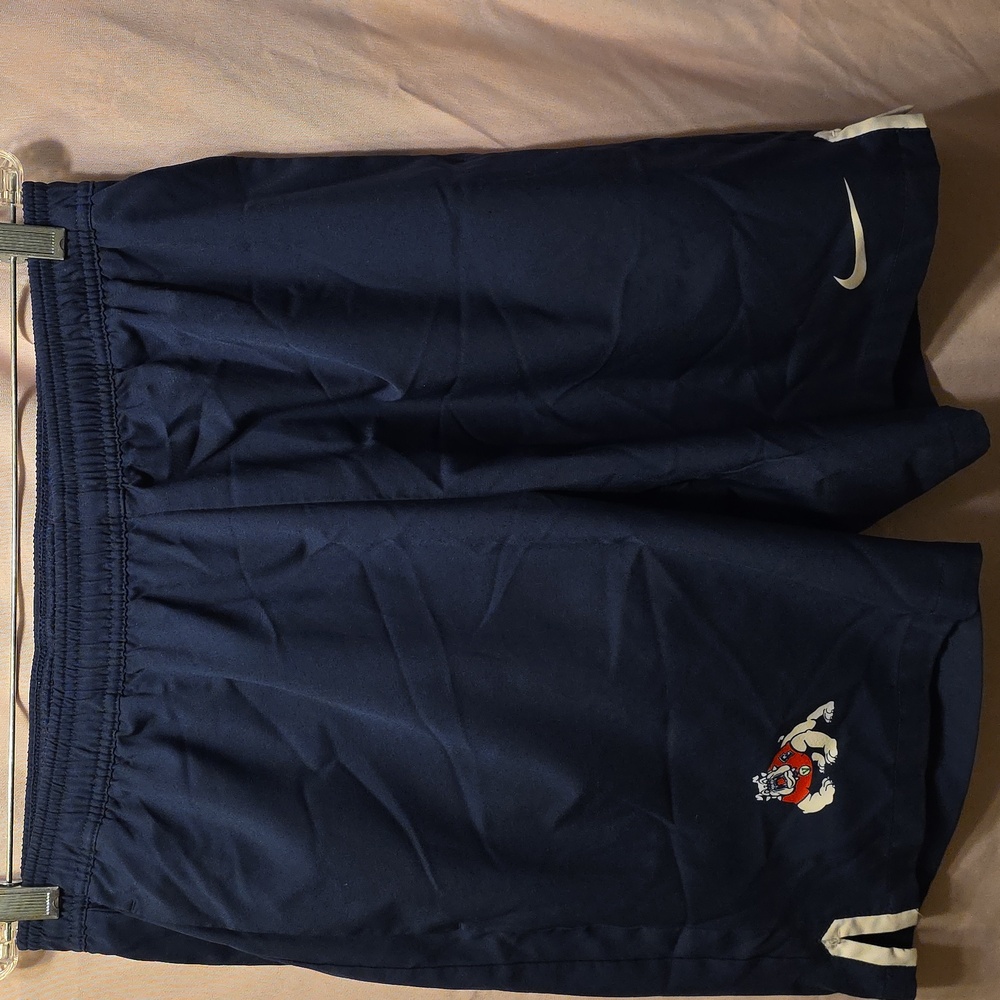 Nike Dri-FIT Blue Athletic Shorts Fresno State Football Mens Large (Matt #48)